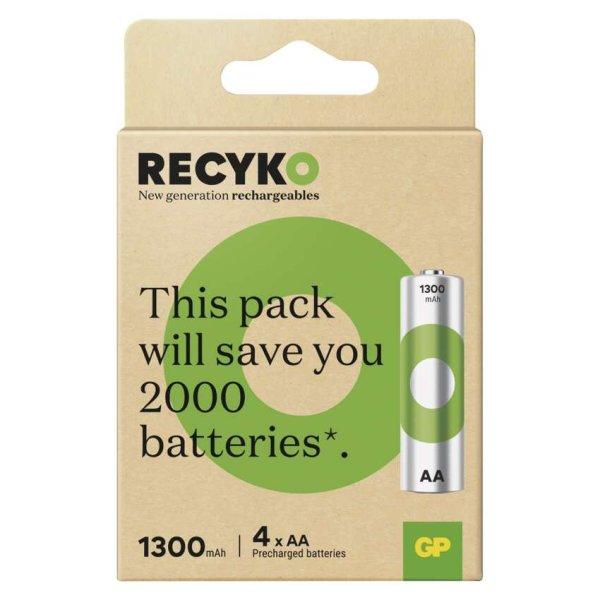 EMOS B25234, GP ReCyko NiMH Akkumulátor HR6 (AA) 1300mAh 4db