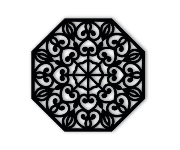 Nyolcszög Formájú Mandala Fali Dekoráció
