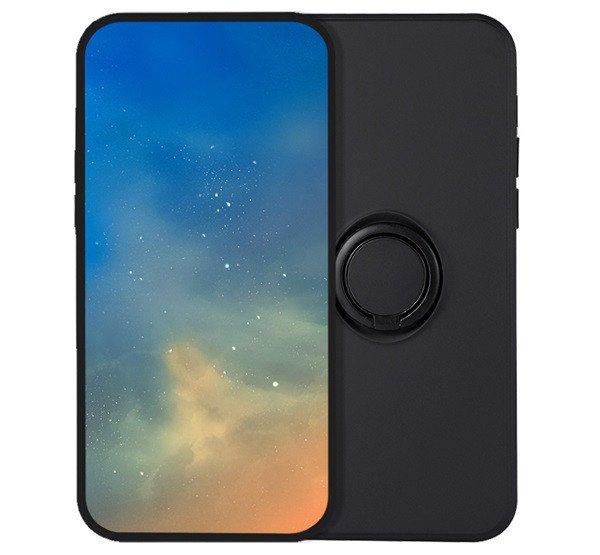 Szilikon telefonvédő (tartógyűrű, mikrofiber plüss belső, mágneses,
kameravédő) FEKETE Xiaomi Redmi Note 14 4G