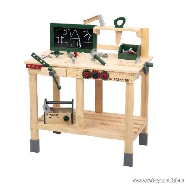 Playtive HG12532 OUTDOOR Workbench Kültéri, fából készült ParkSide játék
munkapad, szerelőasztal szerszámokkal, 36 részes