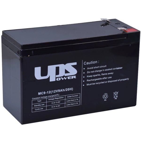 UPS Power 12V 9Ah zselés emelt kapacitású akkumulátor, pótakku GardenMaster
/ Straus / Daewoo elektromos, akkumulátoros, 12V akkus háti permetezőhöz