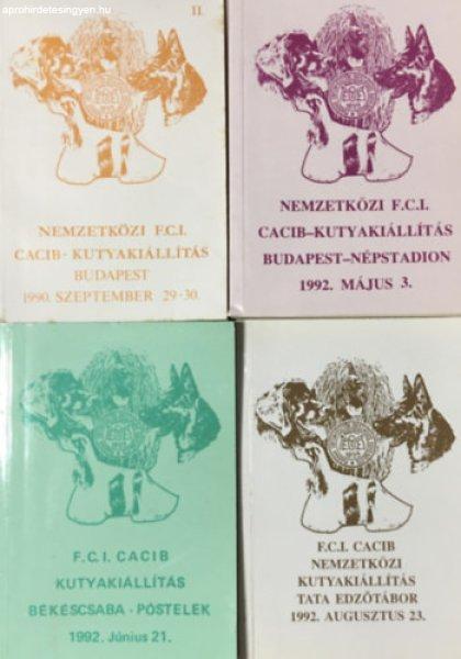 Nemzetközi F.C.I. CACIB - Kutyakiállítás könyvcsomag -
