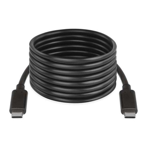 EMOS SM7029BL, Töltő- és adatkábel 2-0 USB-C / USB-C, 2 m, fekete