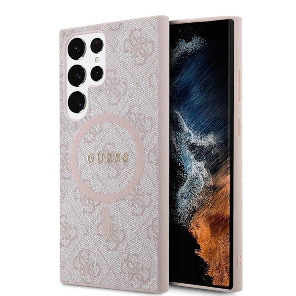 Guess MagSafe tok rózsaszín GUHMS24LG4GFRP Samsung Galaxy S24 Ultra
készülékhez