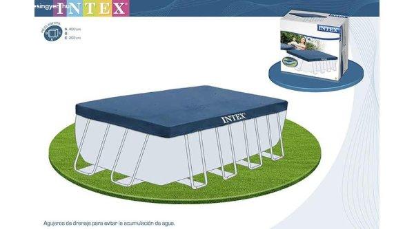 Takaró téglalap alakú 400 x 200 cm-es medencére INTEX 28037