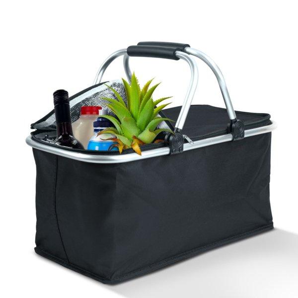 Family Thermo összecsukható bevásárlókosár - 49 x 28 x 25 cm - 21 L -
fekete (11549A)