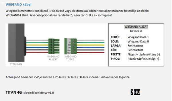 Securecom Kiegészítő kábel GSM kaputelefon 