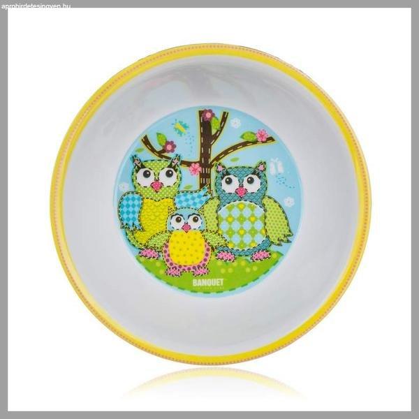 BANQUET Melamin tál BAGOLY mintás, 14cm 12KMK2003OWL-A