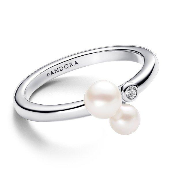 Pandora Ezüst gyűrű igazgyöngyökkel Timeless
193156C01 56 mm