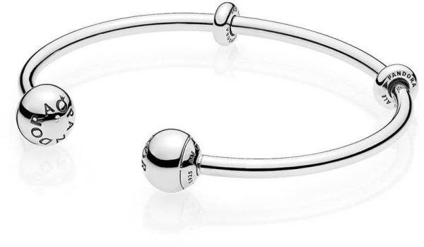 Pandora Merev ezüst karkötő medálokhoz 596477 19 cm