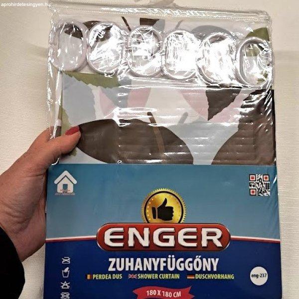 Barna-piros leveles zuhanyfüggöny eng-237