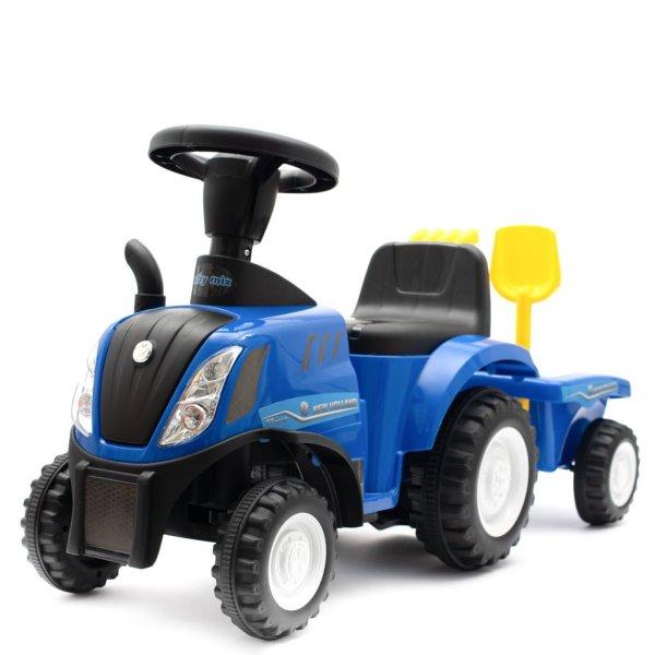 Gyerek jármű traktor utánfutóval és szerszámokkal Baby Mix New Holland
kék