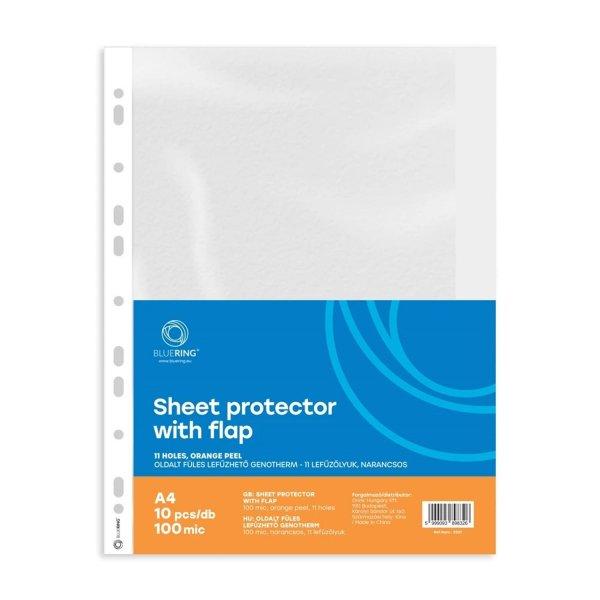 Genotherm lefűzhető, A4, 100 micron narancsos oldalt füles Bluering® 10
db/csomag,