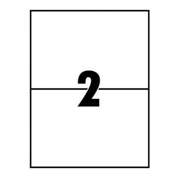 Etikett címke, 210x148mm, 100 lap, 2 címke/lap