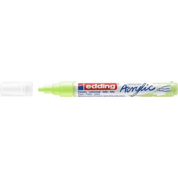 Akril marker 2-3mm, Edding 5100 pasztellzöld