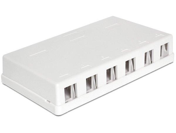 DeLock Keystone Surface Mounted Box 6 Port