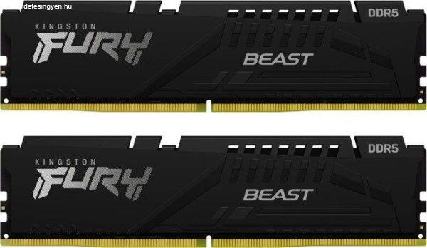 Kingston 16GB DDR5 6000MHz Kit(2x8GB) Fury Beast XMP Black