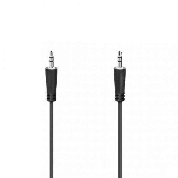 Hama FIC 3,5mm jack összekötőkábel 3m Black