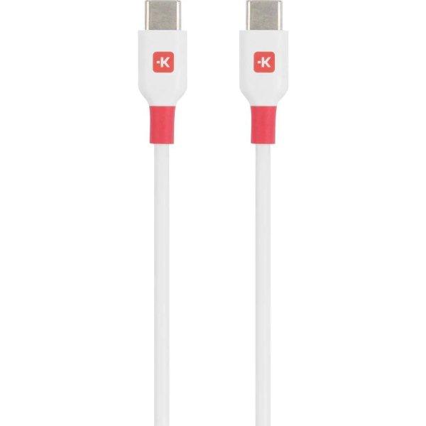 SKROSS USB-C to USB-C fast charger cable 2m White