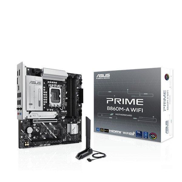 Asus Alaplap - Intel PRIME B860M-A WIFI s1851 (B860, 4xDDR5 8666+MHz, 4xSATA3,
2xM.2, HDMI+2xDP)