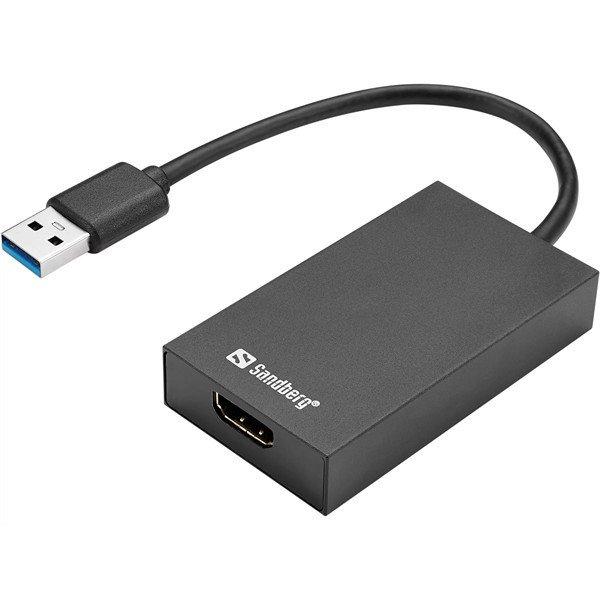 SANDBERG Konverter, USB 3.0 to HDMI Converter
