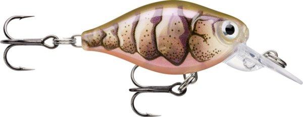 Rapala FNCM03 X-Light Crank Mid Runner 3,5cm 4g wobbler PUPU- Purple Prawn UV
színben