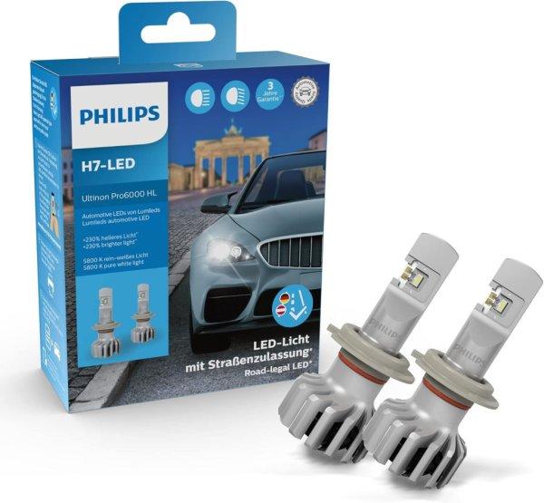 Philips Ultinon Pro6000 H7 LED Gen 1 ,LED Auó izzók , 5800K, 2 db