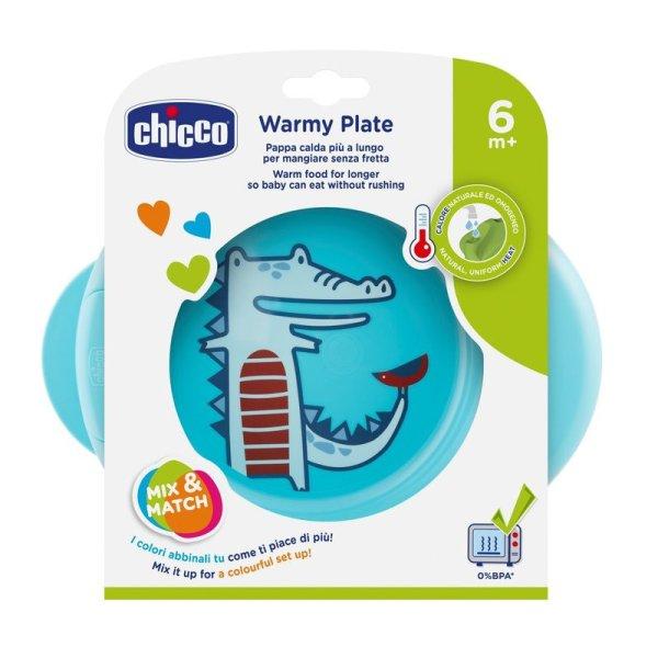 Chicco Warmy Plate melegentartó tányér kék