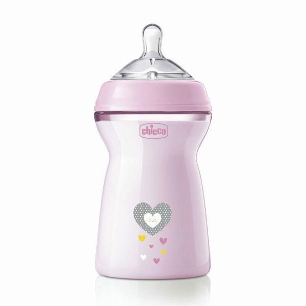 Chicco NaturalFeeling 330 ml cumisüveg gyors folyású cumi