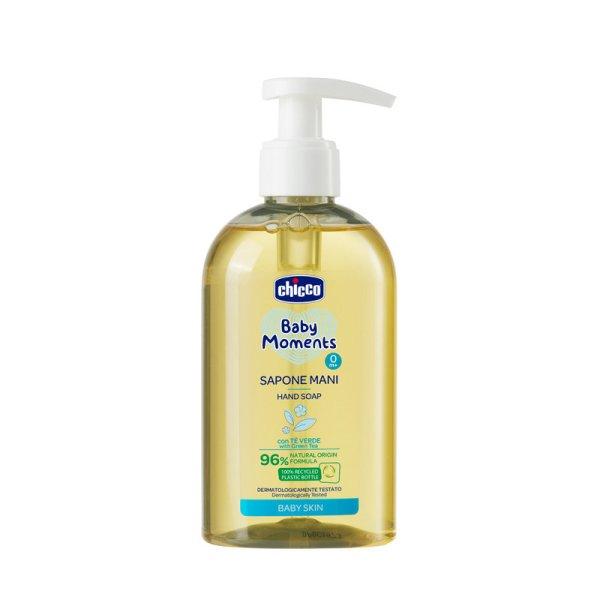 Folyékony kézi szappan 250 ml Baby Moments zöld tea kivonat és növényi
glicerin