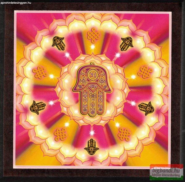 Védelmező mandala – kis falikép (18×18 cm)