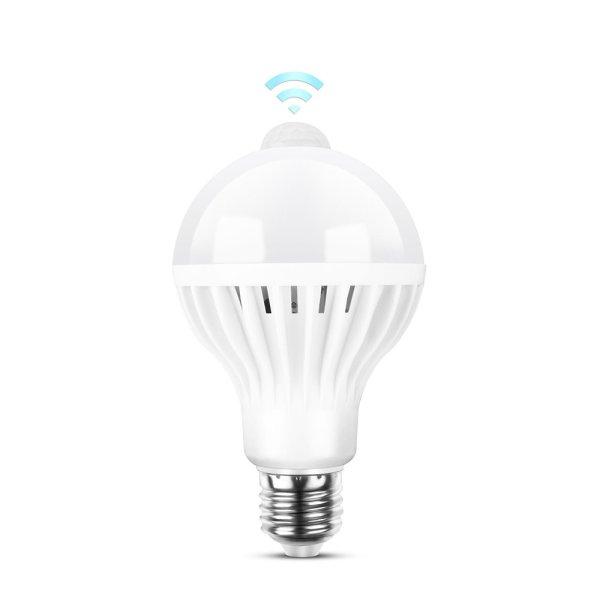 Mozgásérzékelős LED izzó E27 foglalatban (12W) (BBL)