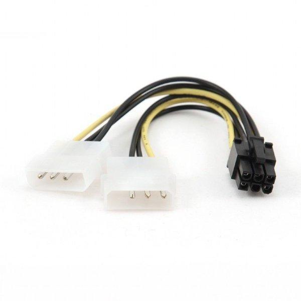 Gembird CC-PSU-6 Internal power adapter cable for PCI-Express 6 pin to Molex x 2
pcs