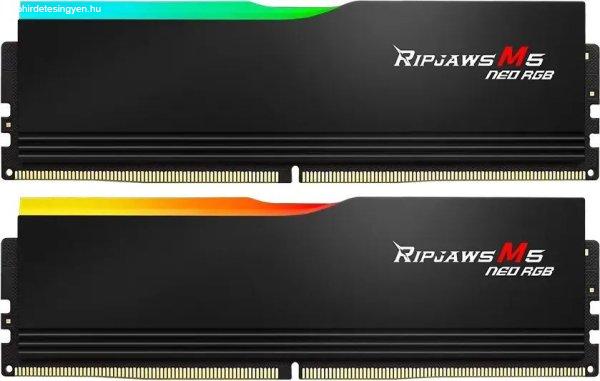 G.SKILL 32GB DDR5 6400MHz Kit(2x16GB) Ripjaws M5 Neo RGB Black