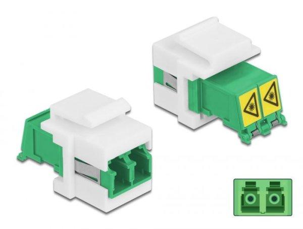 DeLock Keystone Module LC Duplex female to LC Duplex female with laser
protection flip inside