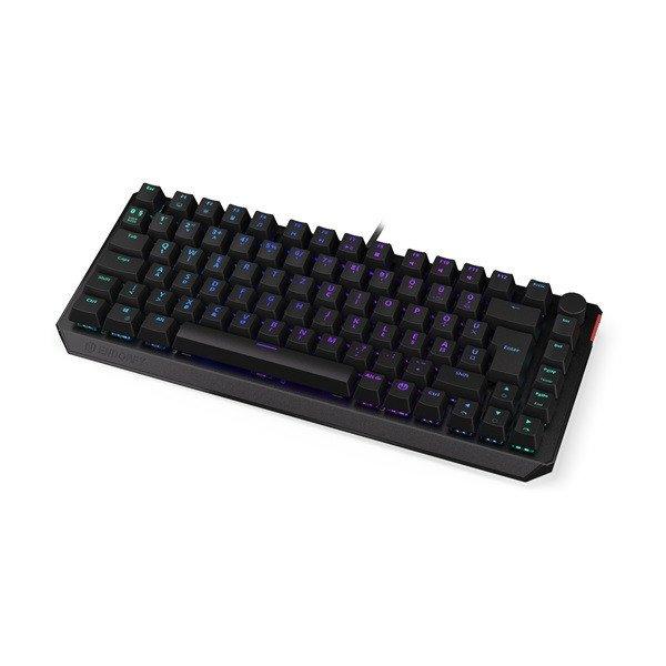 Endorfy Billentyűzet - Thock 75% (RGB, Kailh Red Switch, mechanikus, 82 gomb,
1,8m, HU, fekete)