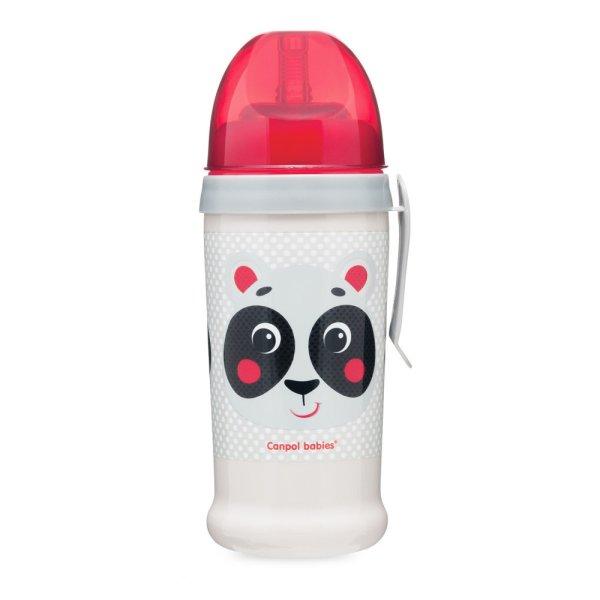 Canpol babies Cseppmentes sport itatópohár, szilikon szívószállal, 350 ml,
HELLO LITTLE - piros