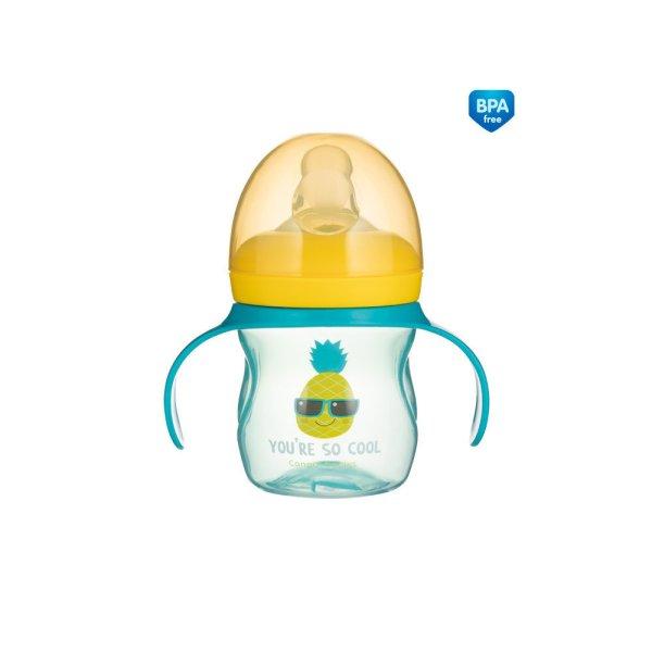 Canpol babies Gyakorló itatópohár szilikon szeleppel, 150 ml, SO COOL -
türkiz