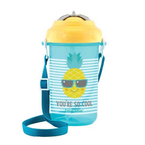 Canpol babies Sport itatópohár, flip-top, szilikon szívószállal, 400 ml, SO
COOL, sárga
