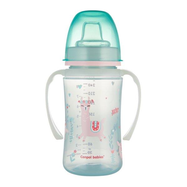 Canpol babies Szilikon ivócsőrős tanulópohár, 240 ml, EXOTIC ANIMALS -
zöld