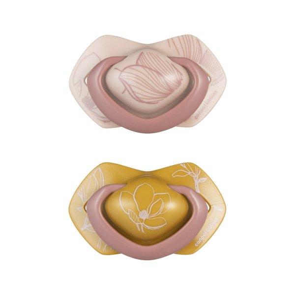 Canpol babies Szilikon szimmetrikus cumi, Light touch, GOLD, 18hó+, 2db -
rózsaszín
