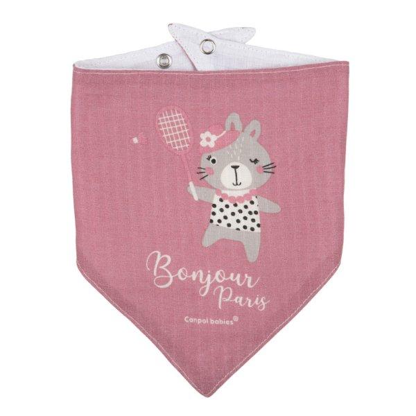 Canpol babies Muszlin előke, 2 db - BONJOUR PARIS