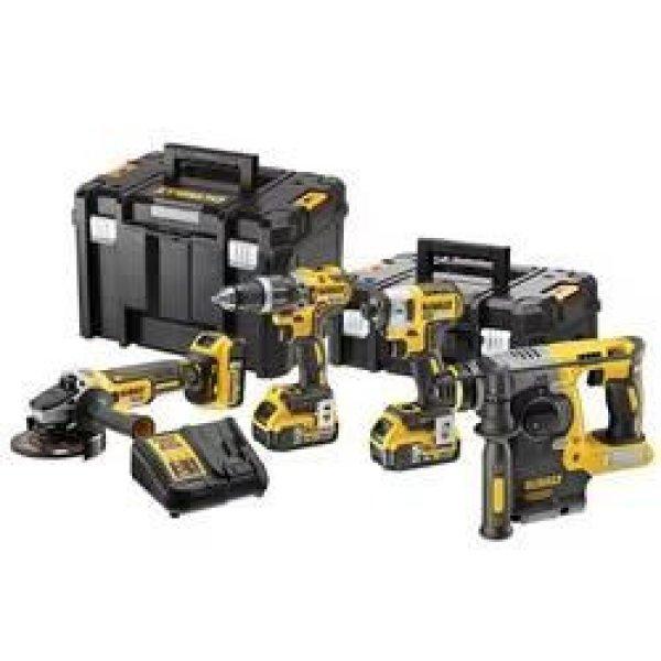 DeWalt DCK422P3T 18V-os 4 gépes Combopack (DCD796+DCG405+DCF887+DCH273), 3x5.0
Ah, töltő