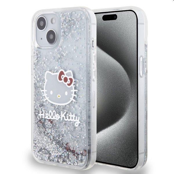 Hello Kitty Liquid Glitter Electroplating Head Logo hátlapi tok Apple iPhone
12/12 Pro számára, átlátszó