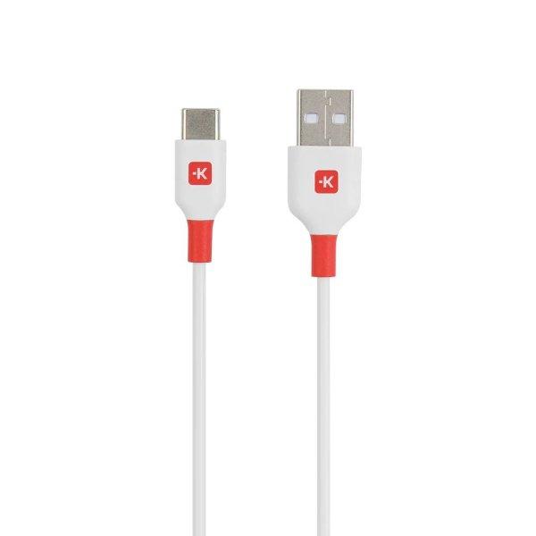 SKROSS USB-A to USB-C cable 2m White