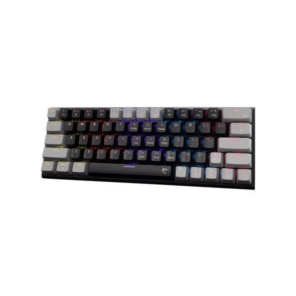 WHITE SHARK WAKIZASHI-2/B-G/R-HU, GK-002113V2/B-G/R-HU fekete/szürke magyar,
mechanikus gamer billentyűzet, piros kapcs.