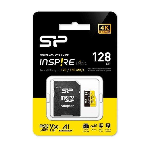 Silicon Power MicroSD kártya - 128GB microSDXC UHS-I U3, 3D TLC NAND (170/150
MB/s A1/V30) DDR200 transfer rate