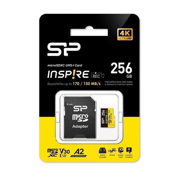 Silicon Power MicroSD kártya - 256GB microSDXC UHS-I U3, 3D TLC NAND (170/150
MB/s A2/V30) DDR200 transfer rate