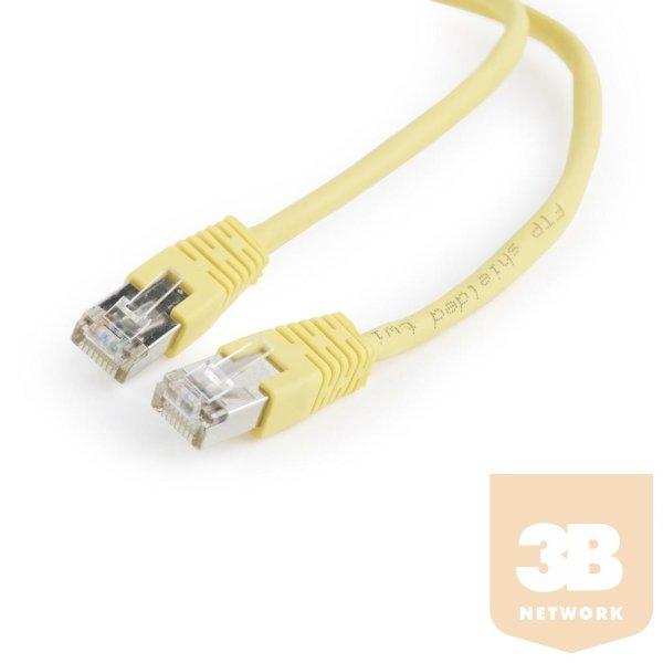 Gembird FTP kat.5e RJ45 patch kábel, 0.5m, sárga