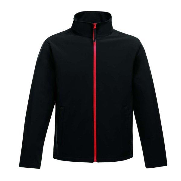 Regatta két rétegű, vízlepergető férfi softshell dzseki, RETRA628,
Black/Classic Red-3XL